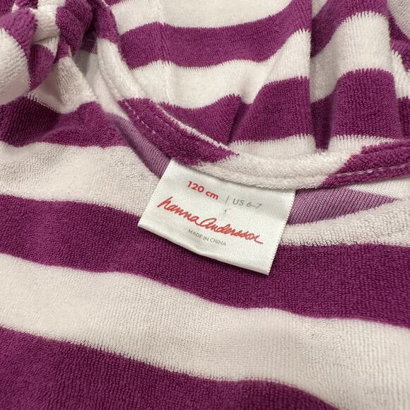 Hanna Andersson Purple Stripe Terry Cloth Tank Dress - Picture 5 of 6